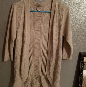 Gray cardigan with silver shimmer